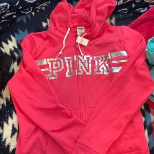 Pink zip up